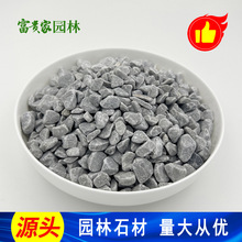 庭院别墅用纯灰砾石碎石子批发 厦门灰色洗米石 餐厅装饰灰鹅卵石