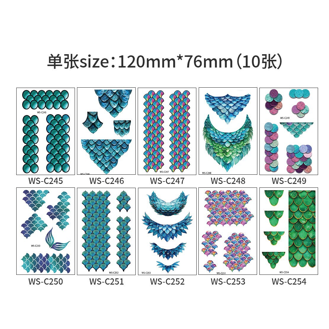 Set de Tatuajes Temporales Infantiles de Papel para Cuerpo image 20