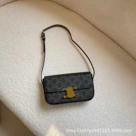 复古凯旋门单肩腋下包女单肩手提包真皮法棍小方包豆腐包手机