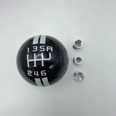 Car Modification Gear Lever, Personalized Racing Gear Knob, Manual Transmission, Automatic Transmission, Universal Gear Lever, Gear Knob, Gear Stick Head (Cab and accessories) - unlabeled-right-5r-gear-black-ball-with-white-characters