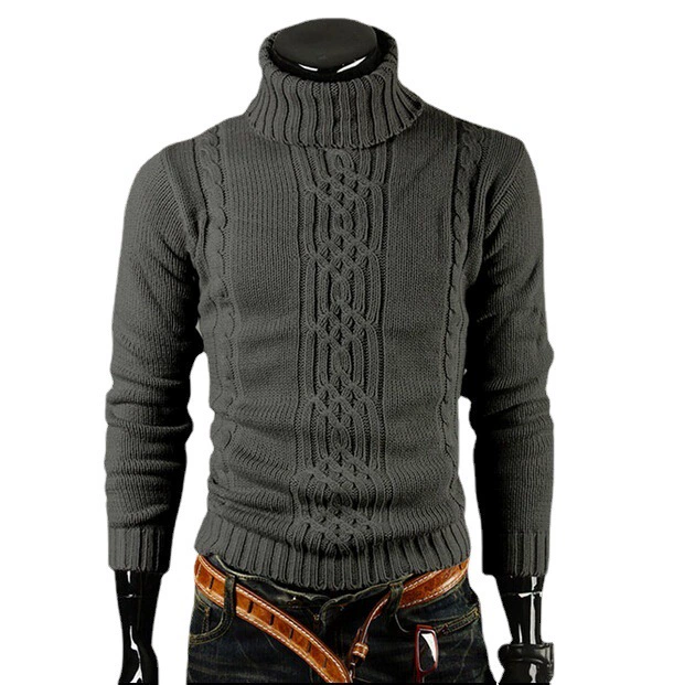 Демисезонный вязаный свитер, slim fit