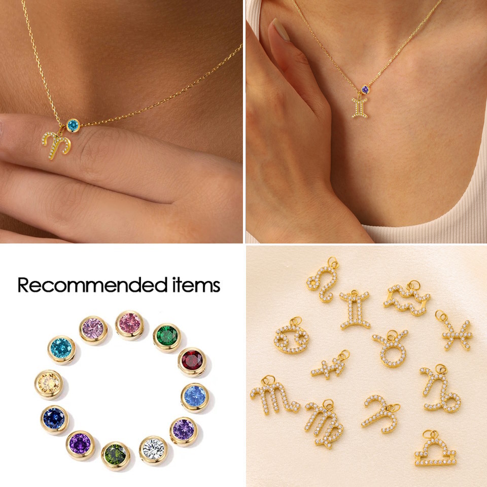 3g Weight Pendant, Beads, Chain Jewelry Making Type 45cm Jewelry Making Size Birthstone, Zircon Inlay Material DIY Jewelry Accessories Classification 1 Piece Quantity 304 Stainless Steel Material Round, Constellation Pattern Inlay Design Casual, Simple Style Style 1 Piece 45cm 304 Stainless Steel Birthstone Zircon Round Constellation Pendant Beads Chain 3