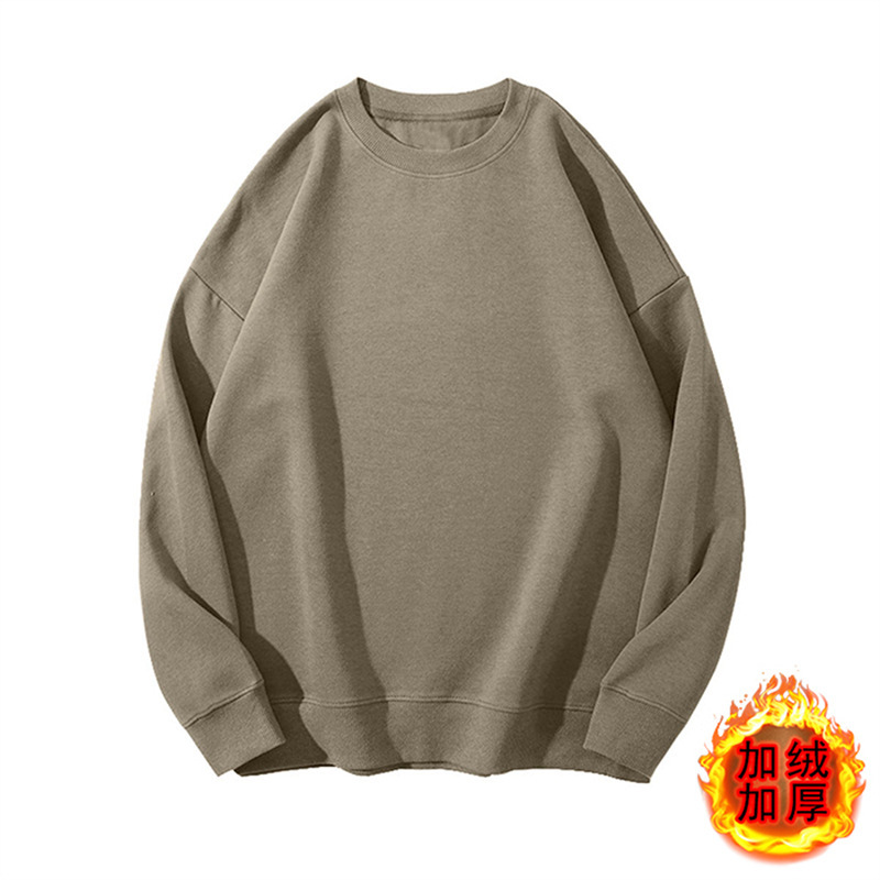 圆领纯棉卫衣定制印图logo企业秋冬工作服文化广告衫宽松加绒跨境|undefined