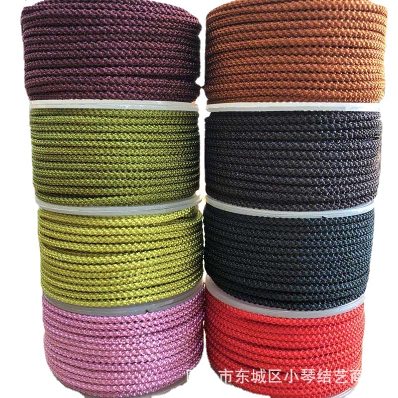 3 2 1.5mm圆绳中国结线DIY手编织珠宝红绳手链项链配件菠萝绳批发