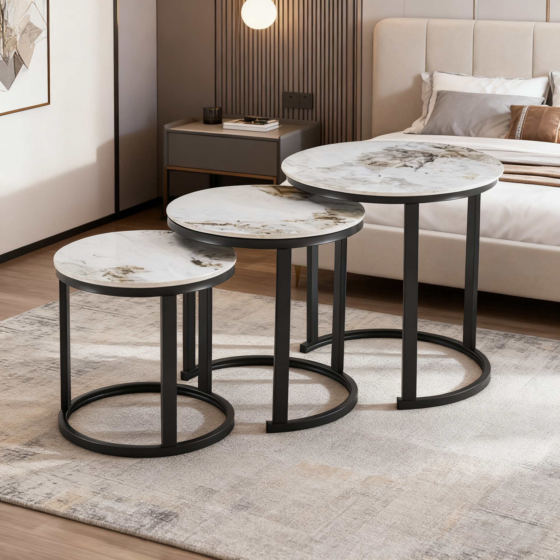 Balcón mesa de té de hierro forjado sofá doméstico de pequeño hogar mesa de té de oficina mesa baja mesa de té telescópica