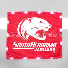 工厂定制发光灯珠集会毛巾 热转移印花超细纤维运动巾赛事毛巾