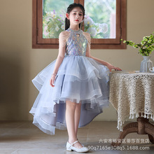 女童主持人高端公主裙晚礼服party花童生日女孩儿童走秀钢琴演出