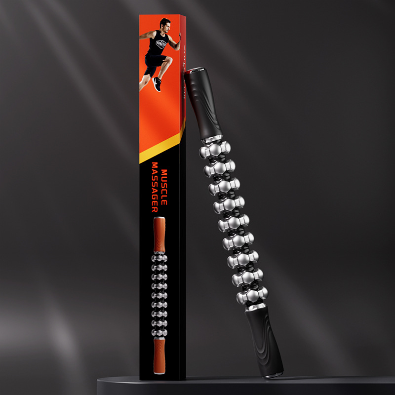 Masaje de relajación de la fascia, yoga, ejercicios de acondicionamiento físico, recuperación muscular, rodillos de hielo, piernas grandes, rodillos de dientes lobo curvados