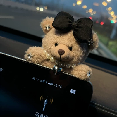 Car ornaments creative cute Car ornaments - foreign-style-bear-screen-ornaments-2