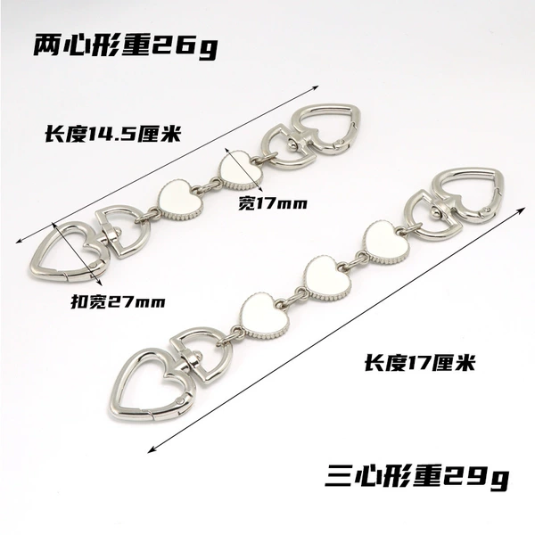 Heart Button-Heart Shape Silver