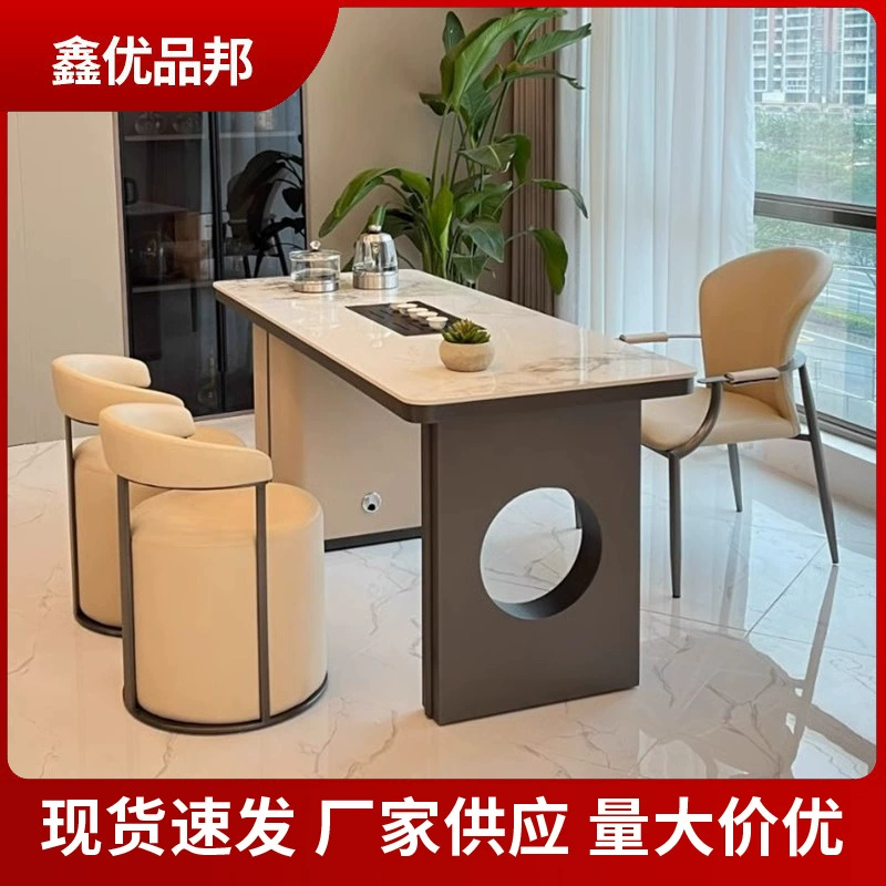 Роскошный чайный столик в итальянском стиле в кремовом стиле, чайное сиденье, журнальный столик, офисный домашний балкон, чайный столик, небольшой чайный столик