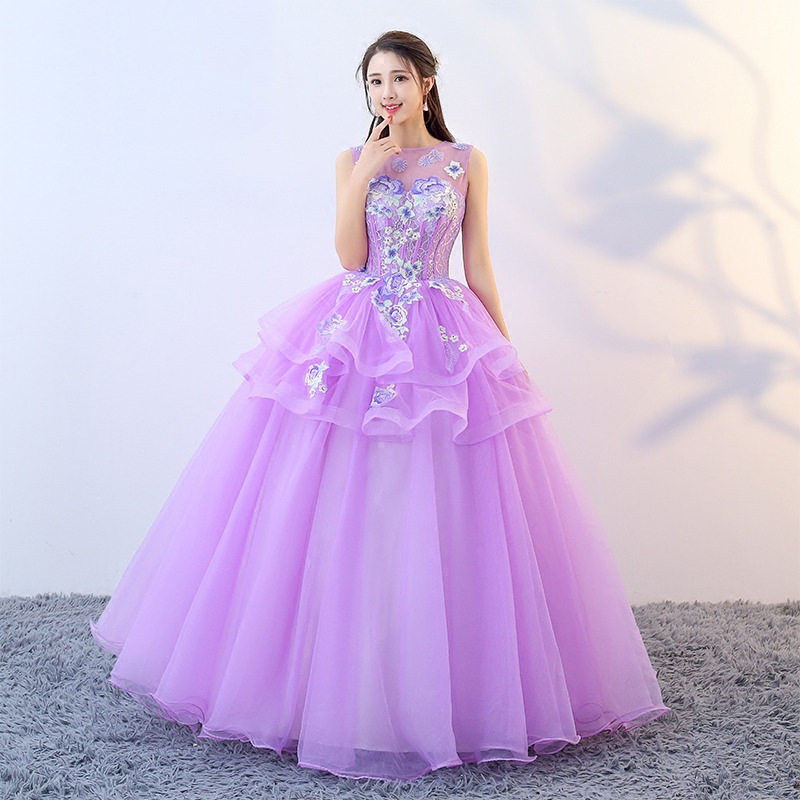 Vestido de actuación con falda abullonada para mujer, nuevo modelo 2026, para actuaciones solistas, canciones folclóricas, ópera, tul de colores, vestido para examen de artes vocales para mujer.