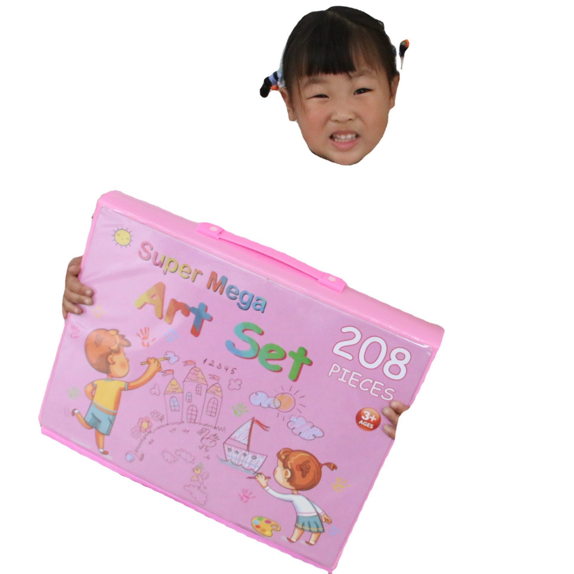 Traje de niños pintura 208 piezas regalo papelería traje marcador crayones traje en stock transfronterizo