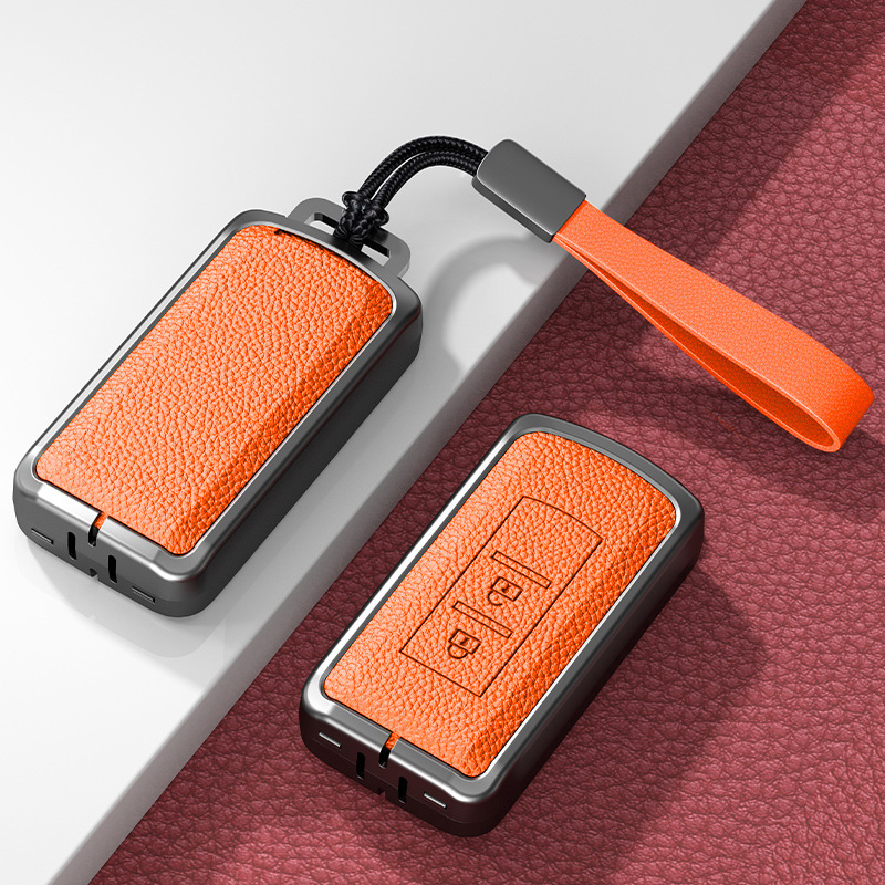Suitable for Gac Mitsubishi Outlander Key Cover Special Asx Yige Wingman High-End Car Shell Buckle Bag for Men
