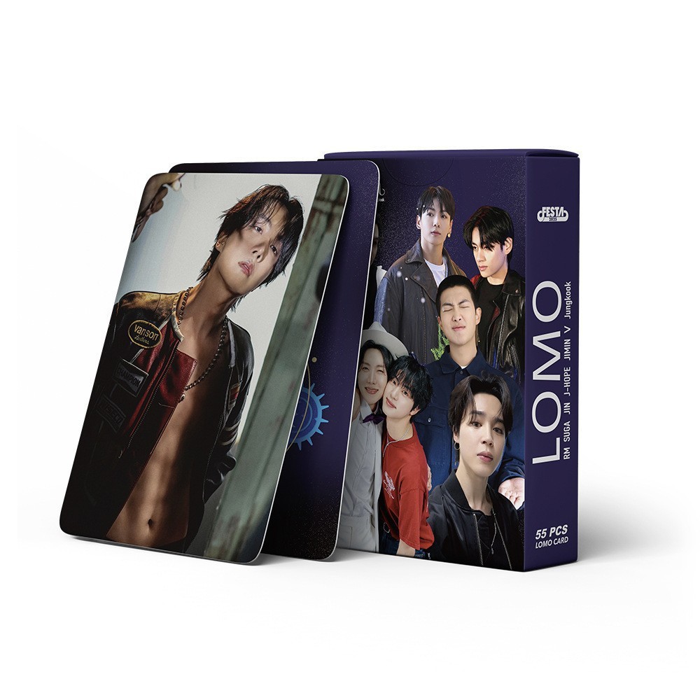 Cadena total, una gran cantidad de stock, 55 hojas de tinta BT SK IVE ATEEZ KPOP, estrellas coreanas alrededor de LOMO