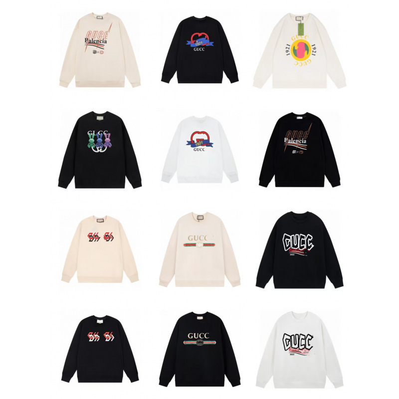 New European and American Style Vintage Full-Print Cc Patch Sweatshirt Trendy Brand Clothing Top Jacket