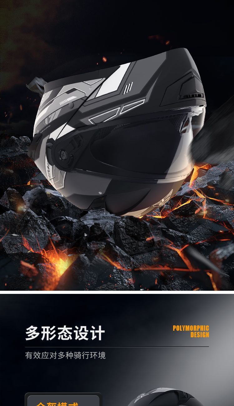 Junhao Dragon 3C Certified Motorcycle Helmet Visor