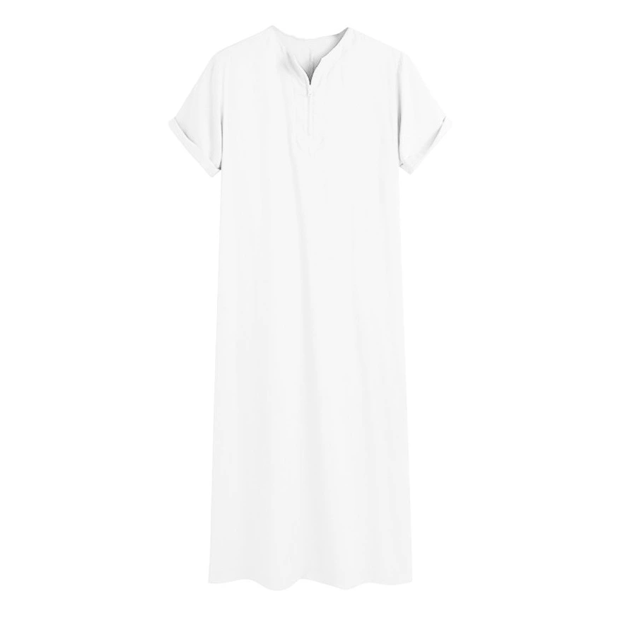 Мужская рубашка-рубашка с молнией, мусульманский халат, Дубай, Малайзия, Ближний Восток, 2025 год