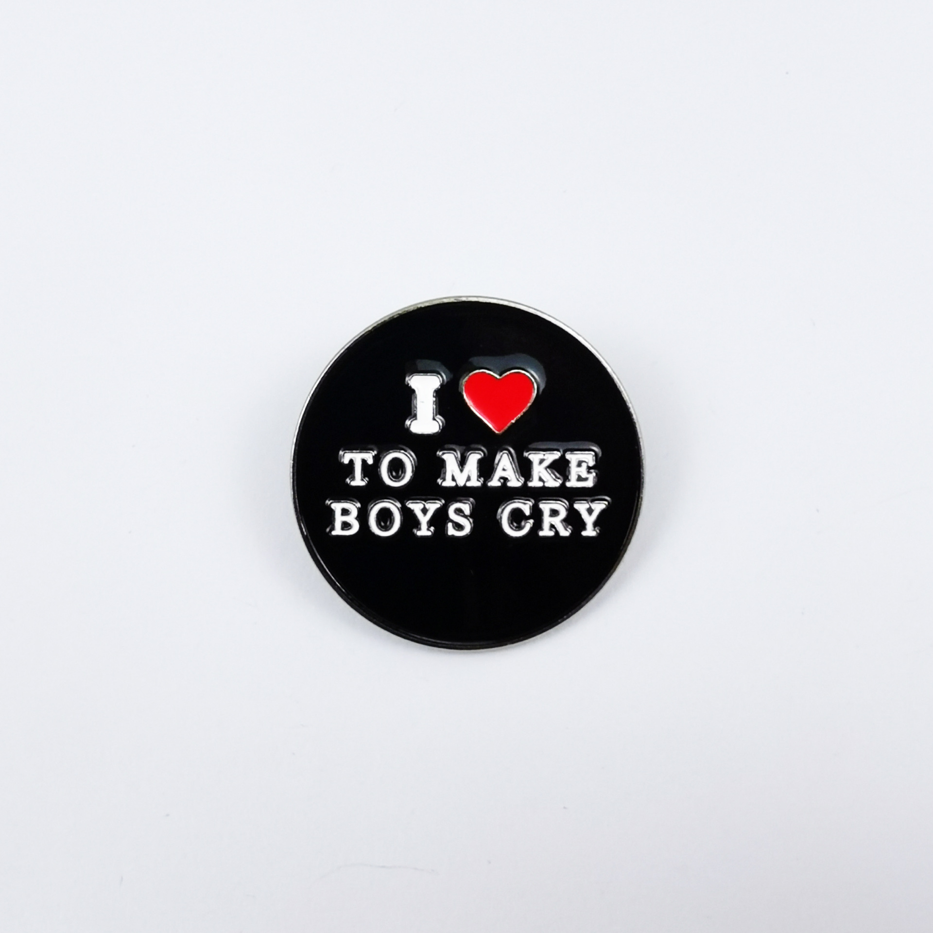 Insignia de metal con letras en inglés creativas europeas y americanas, personalidad, amor negro, ropa, bolsos, accesorios, broches transfronterizos image 6