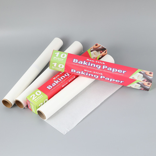 One-piece disposable silicone paper for household oil-proof paper, cake oven high-temperature resistant English box white silicone paper