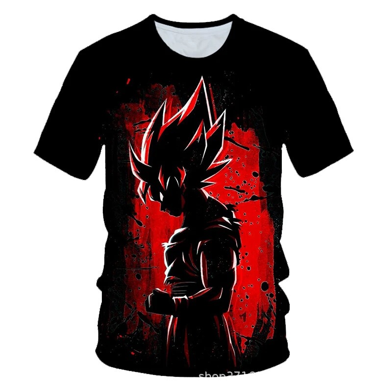 New summer men's loose short-sleeved T-shirt day diffuse dragon ball 3D printed T-shirt AliExpress foreign trade supply wholesale New summer men's loose short-sleeved T-shirt day diffuse dragon ball 3D printed T-shirt AliExpress foreign trade supply wholesale