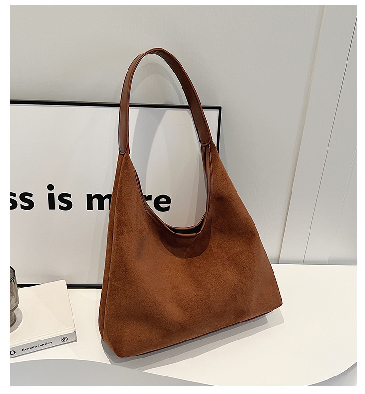 Borsa a tracolla donna retro in velluto effetto camoscio_voghion.com