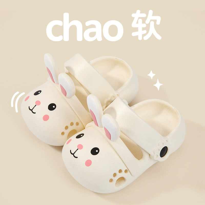 Детские сабо для защиты от ударов, летняя обувь для девочек, симпатичные мультяшные сандалии из ЭВА для мамы и дочки.