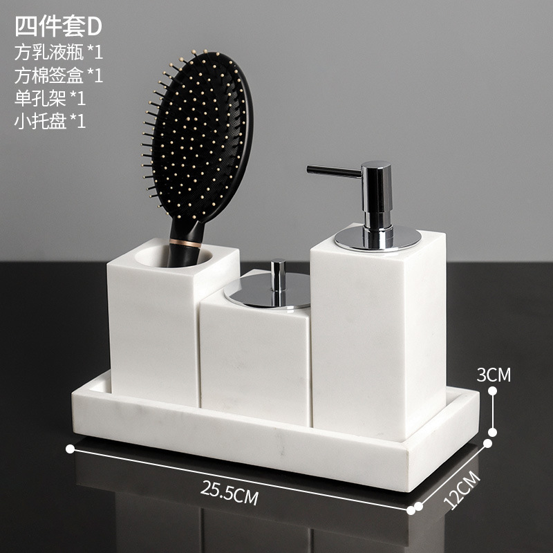 Juego de cuatro piezas azul jazz blanco D