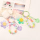 DIY creative colorful sunflower keychain pendant small fresh ball chain Love rainbow accessories bag decoration