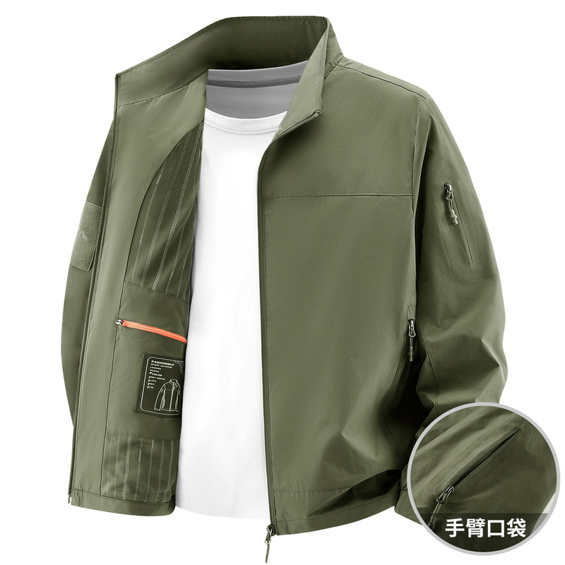 2026 New Spring and Autumn Jackets, Business Jackets, Sports Casual Outdoor Windbreakers, Large Size Jackets, Men's Jackets