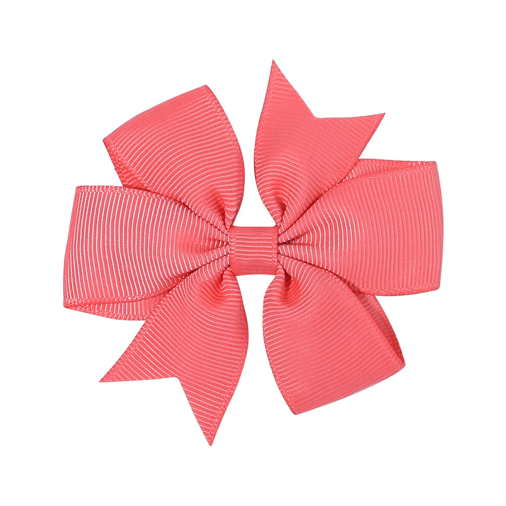 Transfronterizos Europa y América Amazon hecha a mano burbuja de flores para niños cola de golondrina en V ribbed cinta arco clip para el pelo image 21