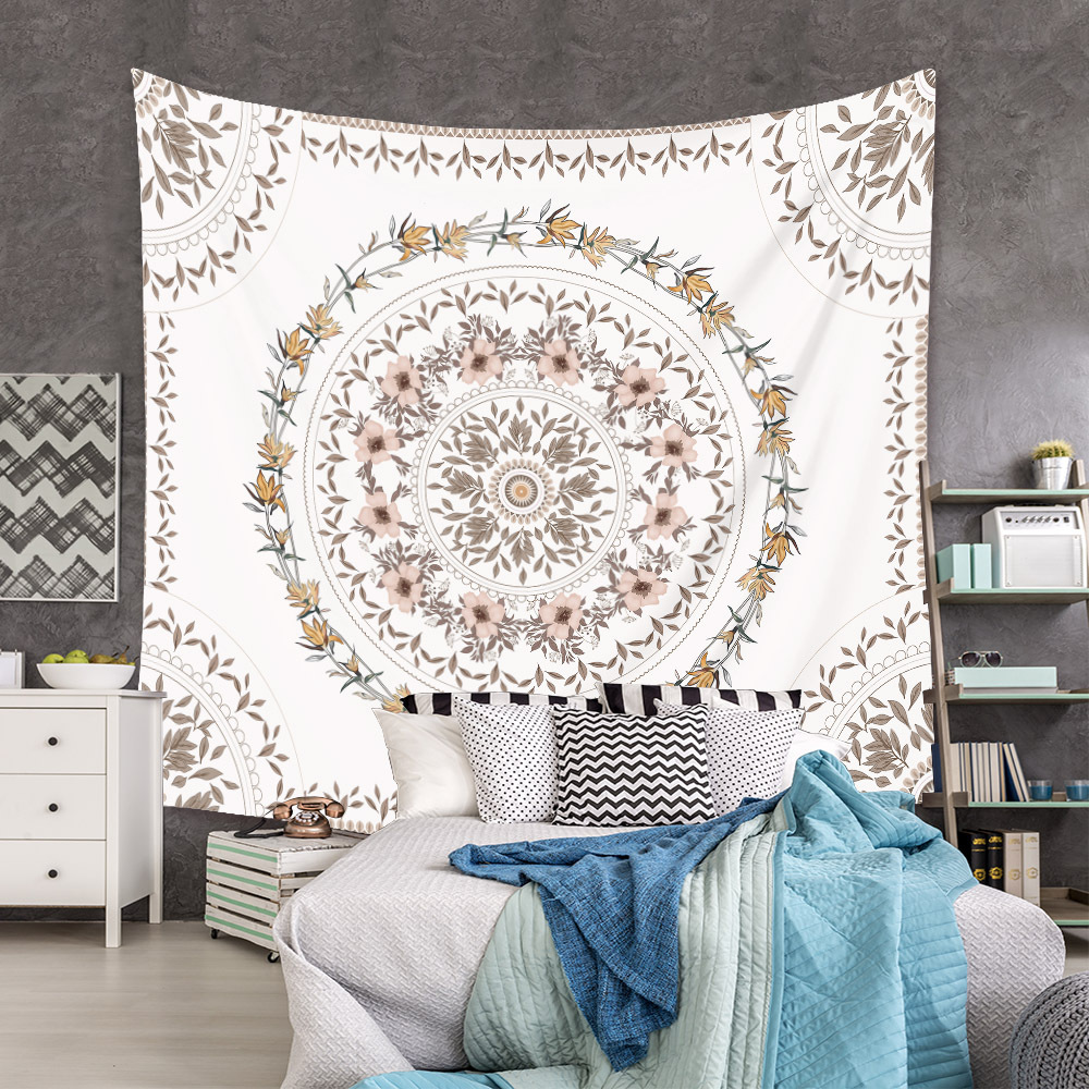 Bohemian Floral Tapestry Room Decorative Background Cloth Wholesale Nihaojewelry display picture 37