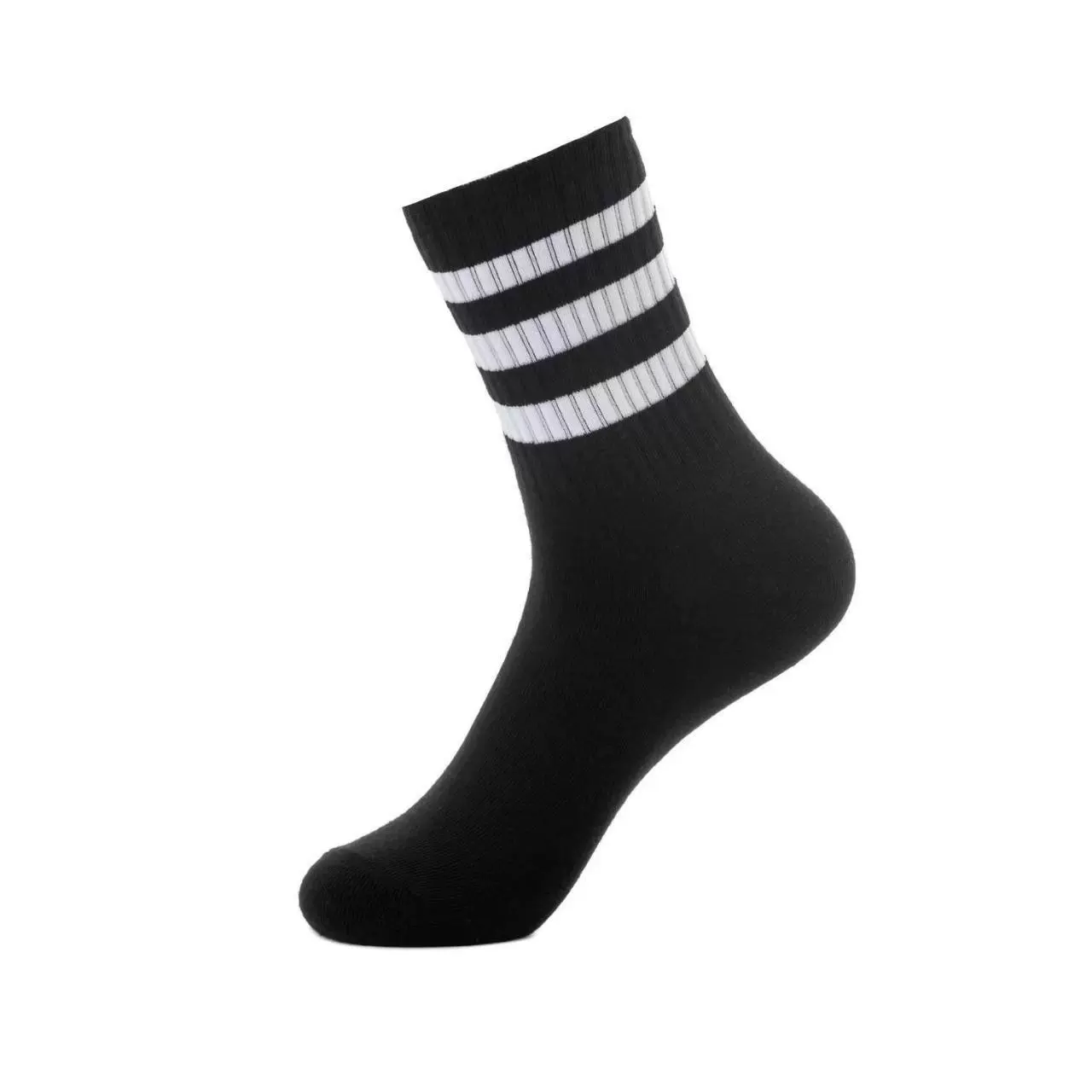 Носки Zhuji, дешевые оптовые женские черно-белые универсальные носки средней длины на весну и лето, женские носки, модные чулки