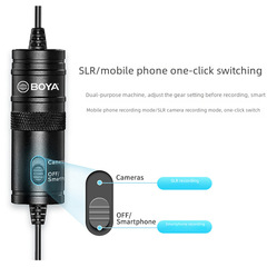 Boya M1 Lavalier Microphone for Mobile Camera, Live Streaming, Recording, Noise Reduction, for Eaters M1PRO M2