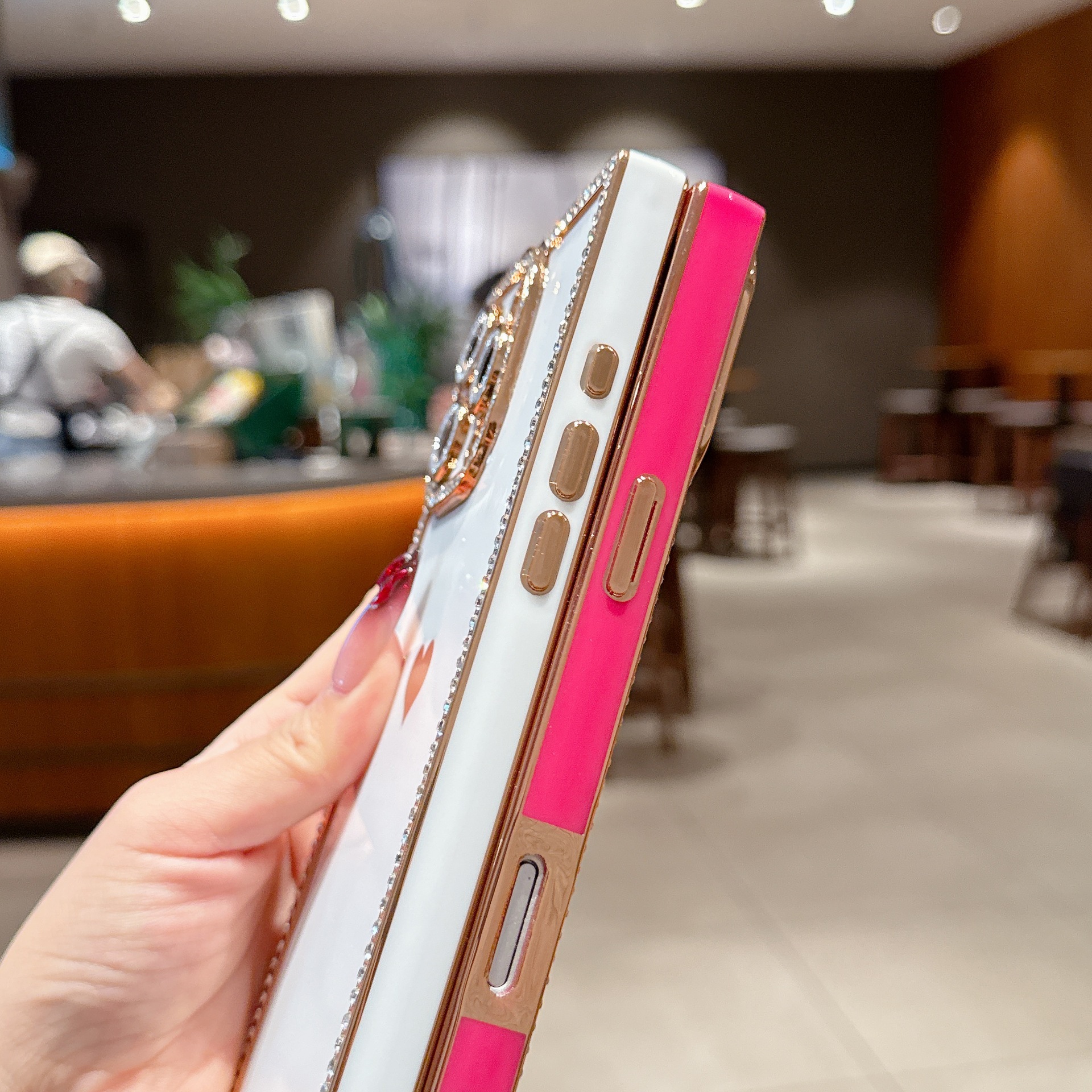 Coque Iphone 17 Avec Bordure Électroplaquée Miroir Anti-chute_voghion.com