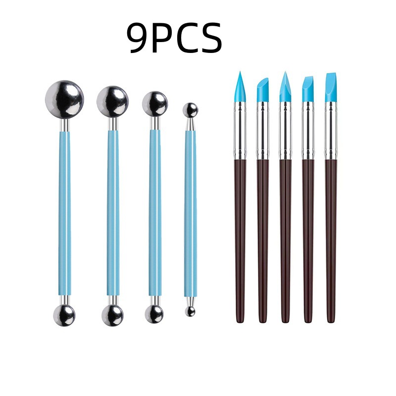 Juego de 5 Herramientas de Cerámica para Trabajar la Arcilla, Cuchillos para Esculpir Arcilla, Herramientas de Escultura de Arcilla de Doble Cabeza para Niños, Venta al por Mayor