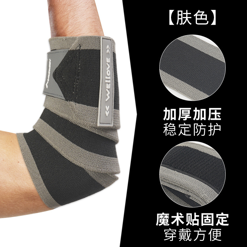 Venta al por mayor de fitness pulsera de presión de bobinado de los hombres pulsera de protección de la muñeca deportes banda de refuerzo de levantamiento de pesas tirón duro profesional de protección de las mujeres