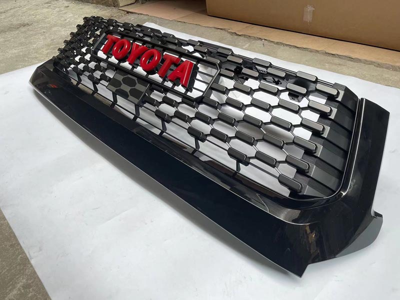 Suitable for 14-21 years Toyota Tantu modified TRD medium Net red standard Net bright black front medium net front face accessories