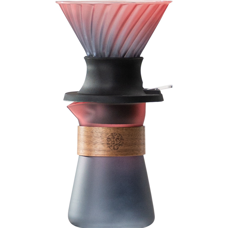 UFO inteligente taza de mano de filtro de café Taza de colores degradado de color compartir olla traje de café remojo Extracción de té haciendo