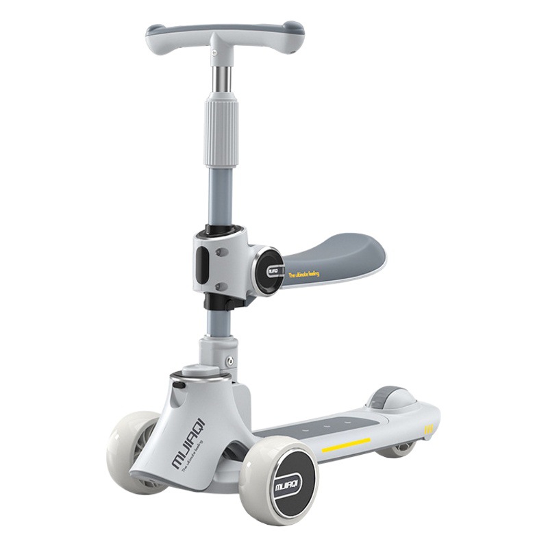 Scooter Triciclo Nuevo Modelo al por Mayor, Scooter Tres en Uno para Niños que Puede Sentarse y Deslizarse, Scooter Plegable para Niños