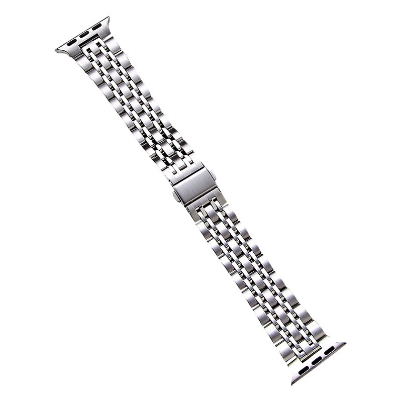 Подходит для Apple iwatch Seven Beads ремешок из нержавеющей стали iwatch Спортивная цепочка Цельный металлический ремешок для часов