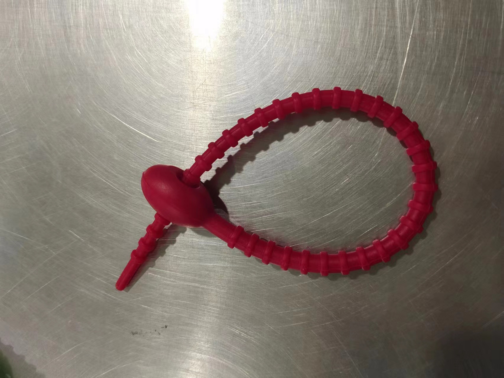 로즈 레드 실리콘 스트랩 215mm