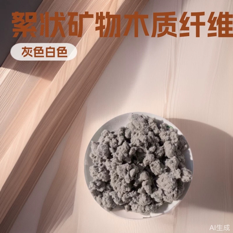 厂家供应建筑摩擦材料涂料混凝土保温砂浆腻子添加絮状矿物木质|ru