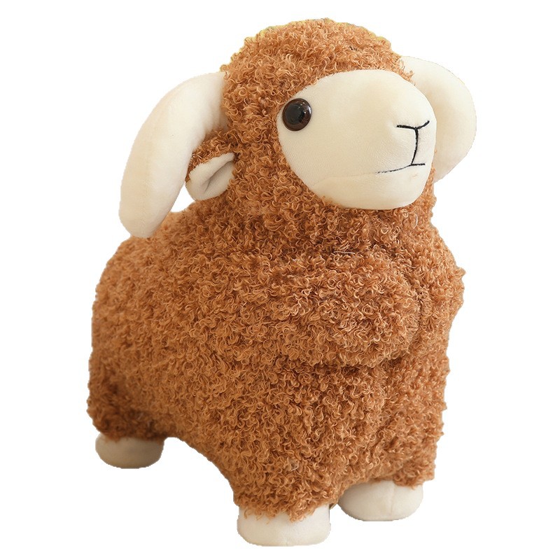 Cojín de Peluche de Oveja de Simulación de Franela y Algodón PP para Navidad image 5