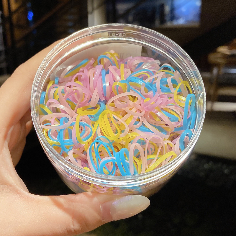 Banda de goma para niños, niñas, bebés, adornos de cabello para niños pequeños, anillo de cabello elástico, banda de goma desechable