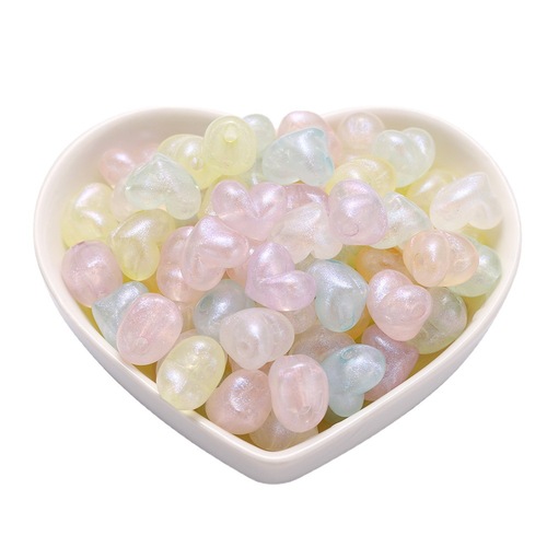 Acrylic Pearlescent Star Mermaid Pumpkin Ball Beads Love Beads DIY Jewelry Accessories Sequin Star Separator Beads