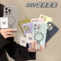 Iphone16 promax液体携帯ケース回転スタンド360強磁気吸引リンゴ15保護カバー14