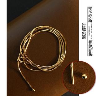 Non-Fading Large Pendant Lanyard Sweater Chain Replacement Chain Pin Type Universal Necklace Wearing Dzi Beads Thangka 18K Gold Pigment
