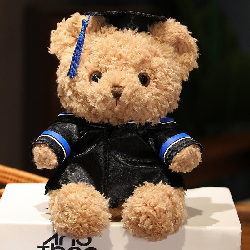Doctor de dibujos animados sombrero Teddy Bear muñeca juguetes de peluche uniformes de licenciatura osos abrazando osos muñecas regalo de graduación