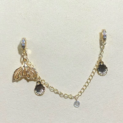 Shell Chain Spacer Bead — Zərgərlik ara hissələri